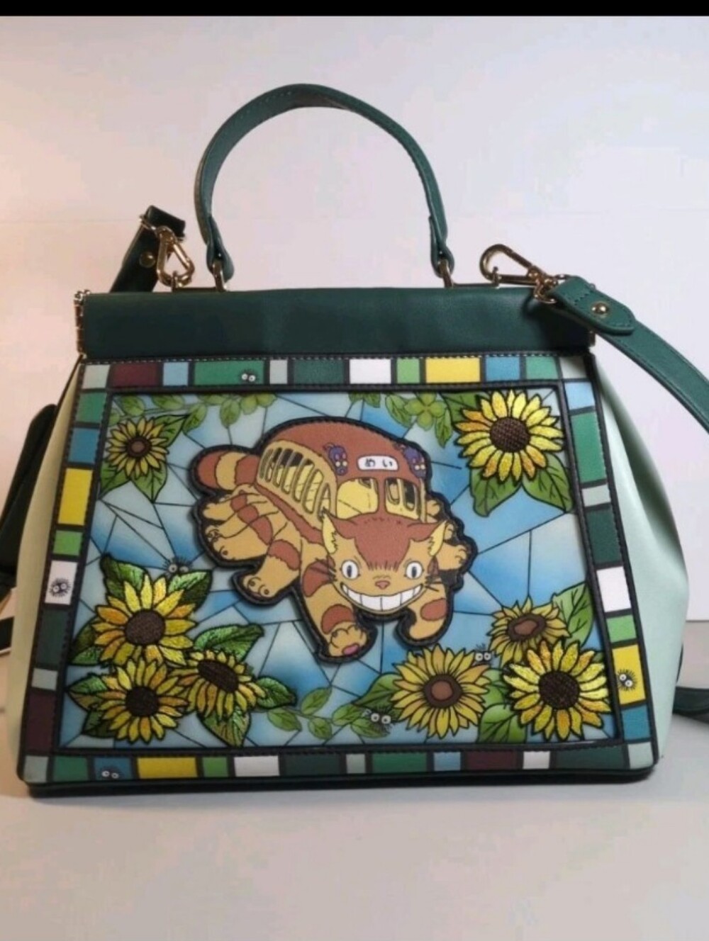 Our Universe Studio Ghibli My Neighbor Totoro Stained Glass Floral Handbag.